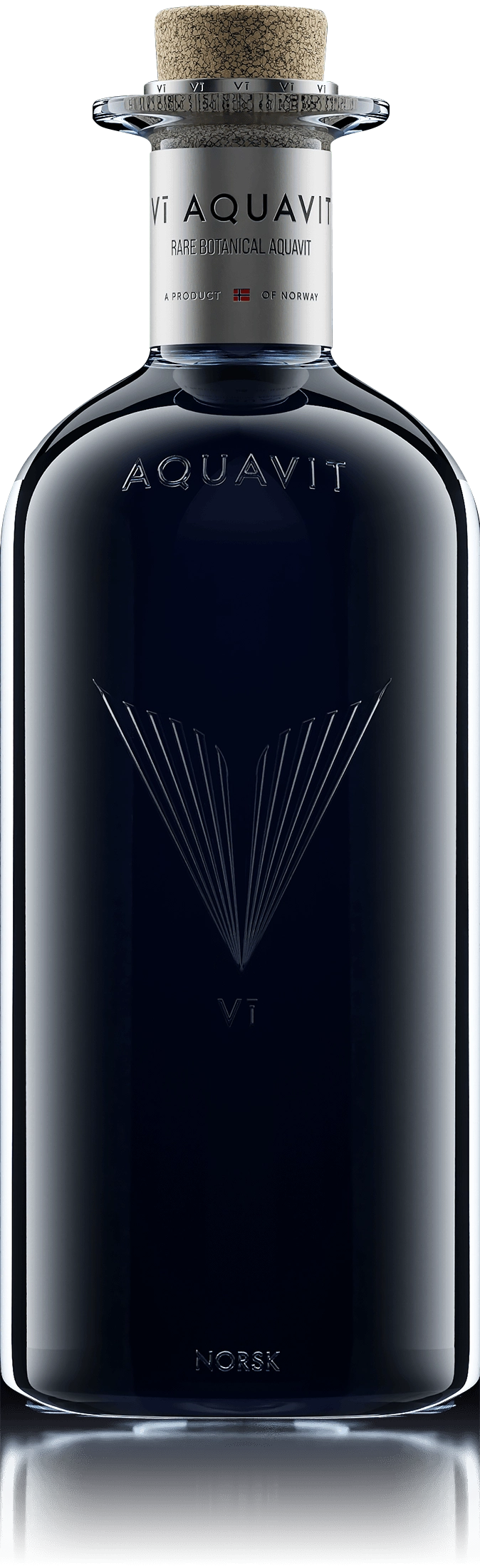 Rendering of Aquavit bottles with designed labels.
