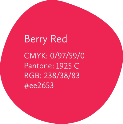 Brand berry-red swatch