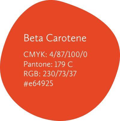 Brand beta-carotene swatch