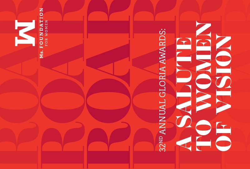 Ms. Foundation direct mail post card front facing side