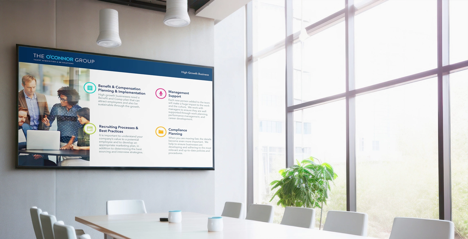 Presentation design.