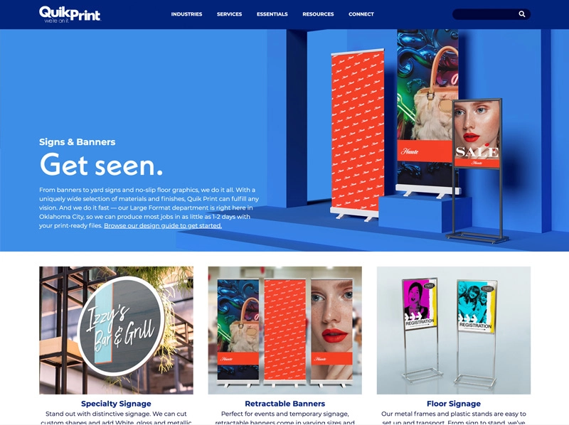 Website design.