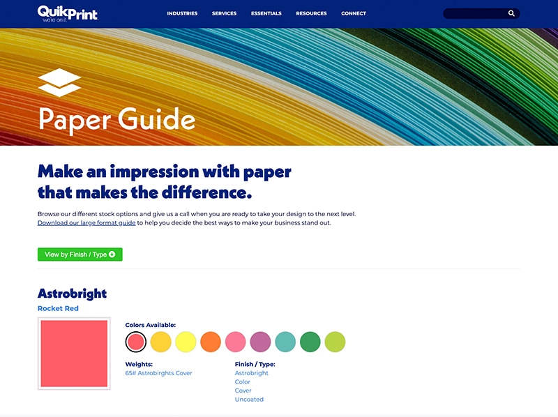 Website design.