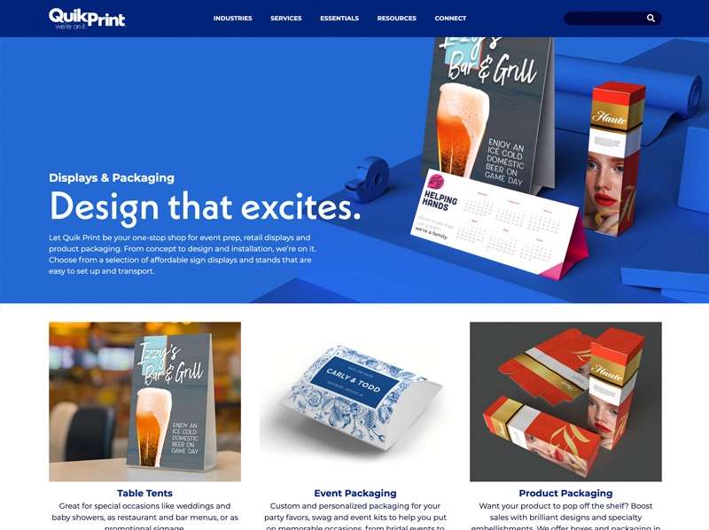 Website design.
