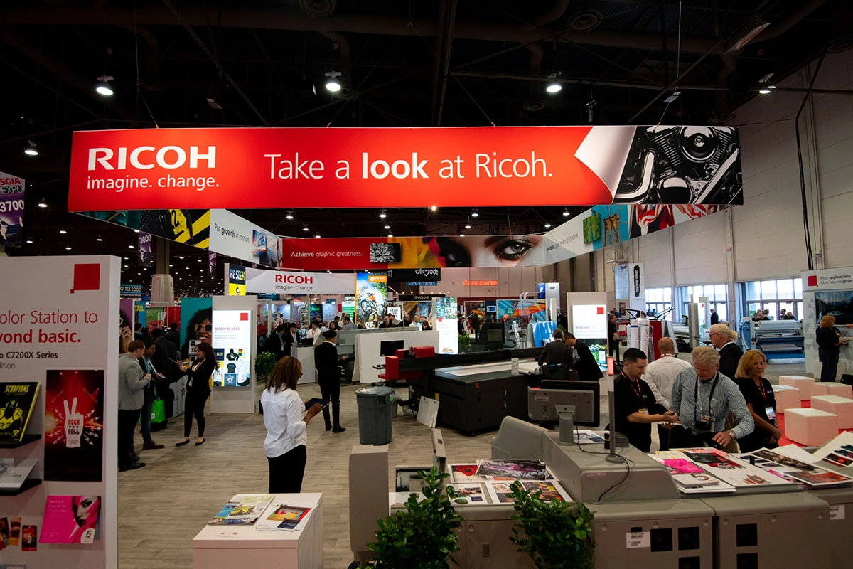 Trade show booth photo.