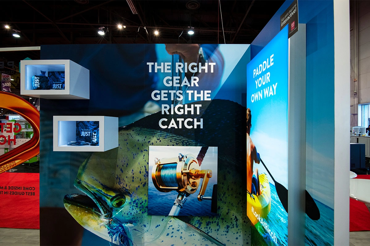 Trade show booth photo.