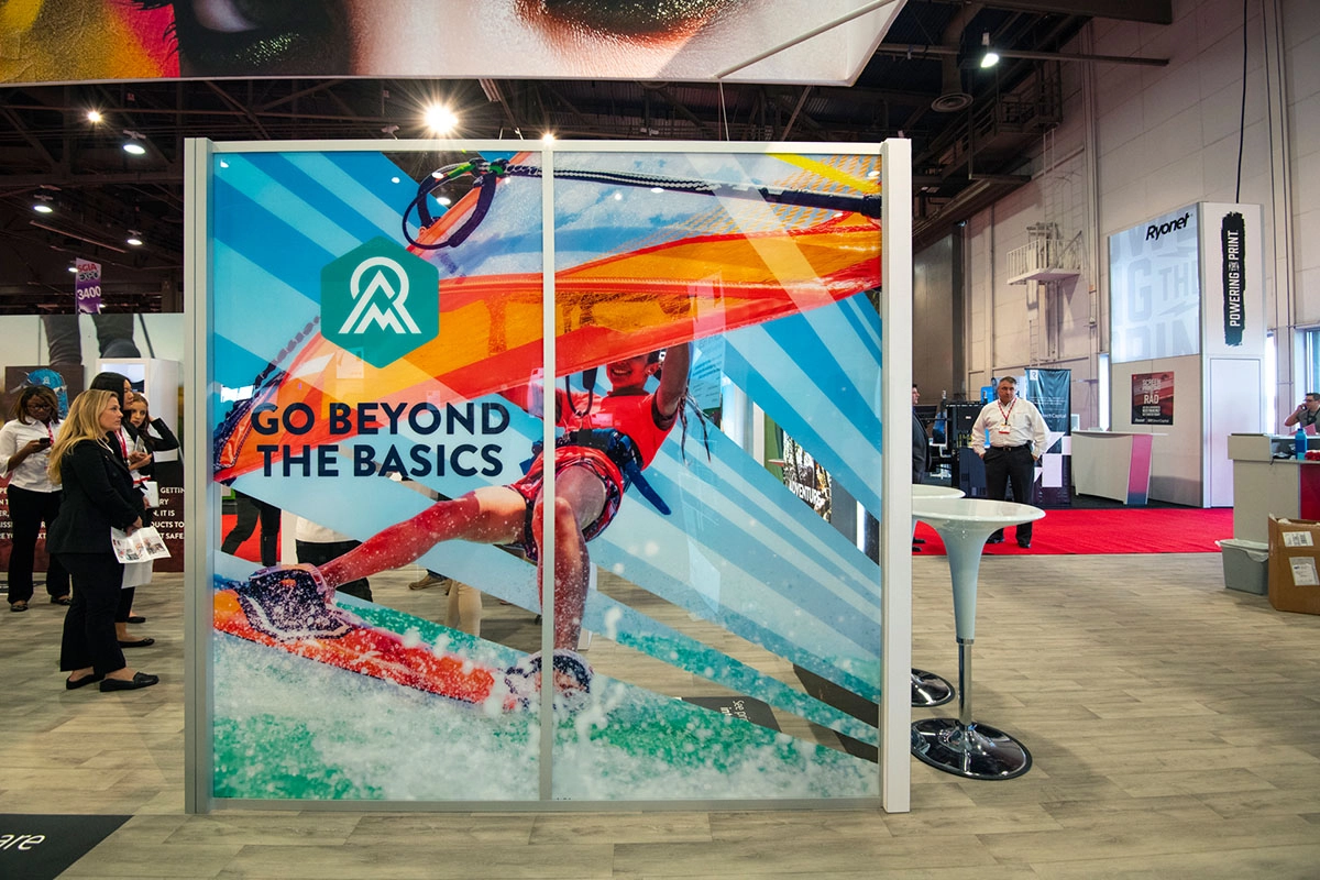 Trade show booth photo.