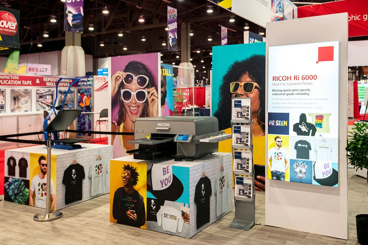 Trade show booth photo.