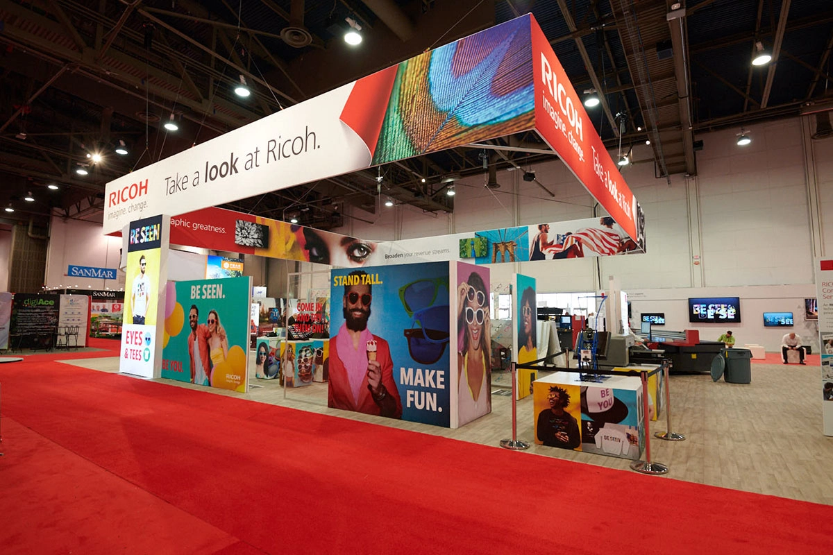 Trade show booth photo.