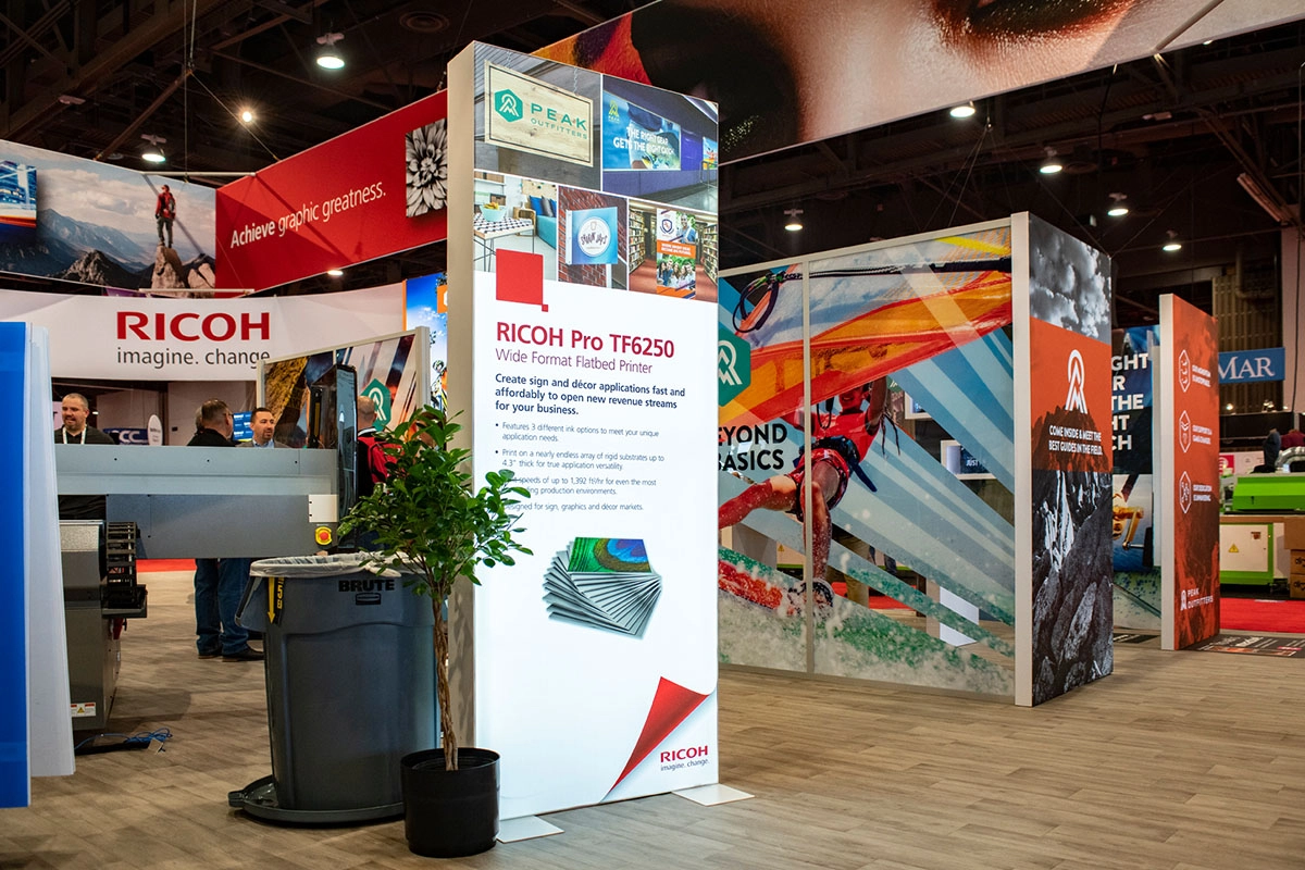 Trade show booth photo.