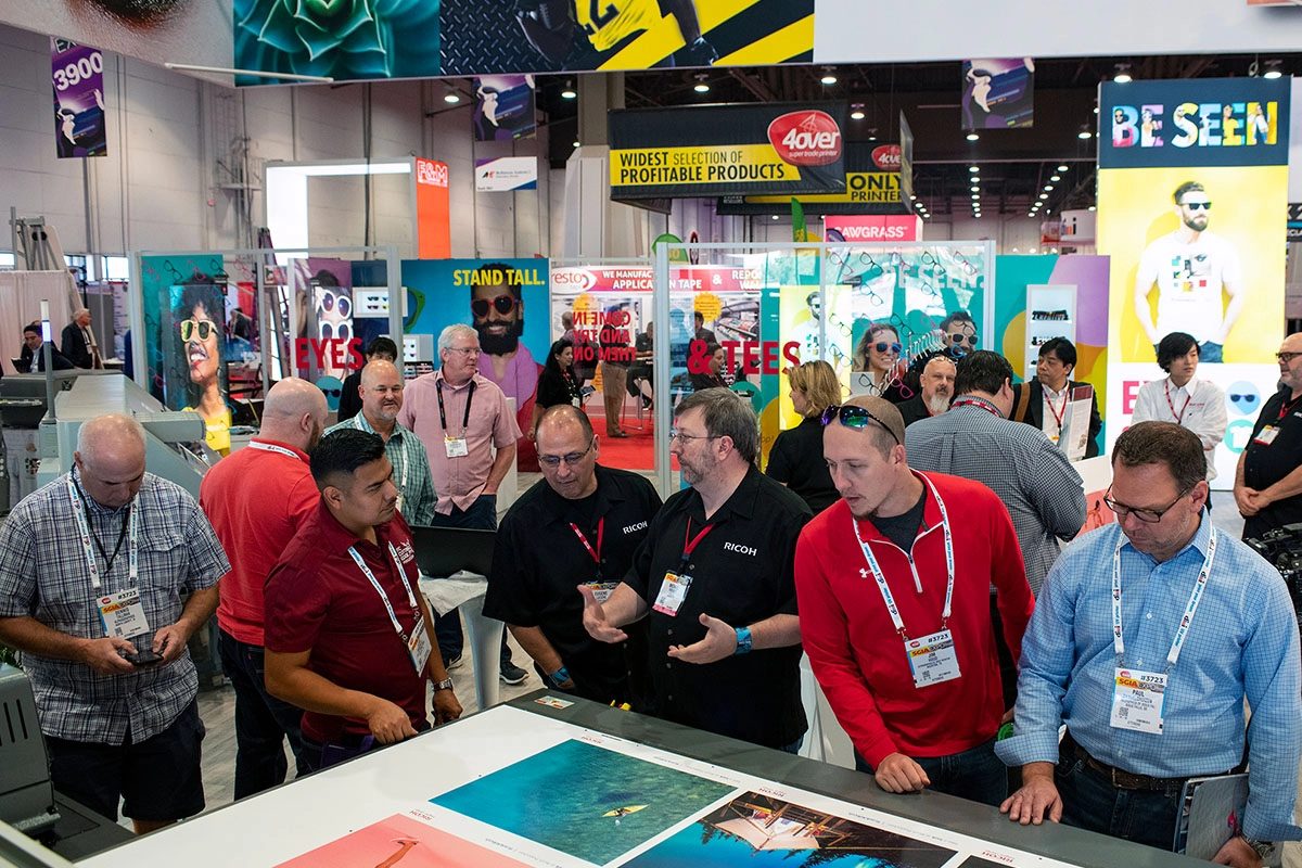 Trade show booth photo.