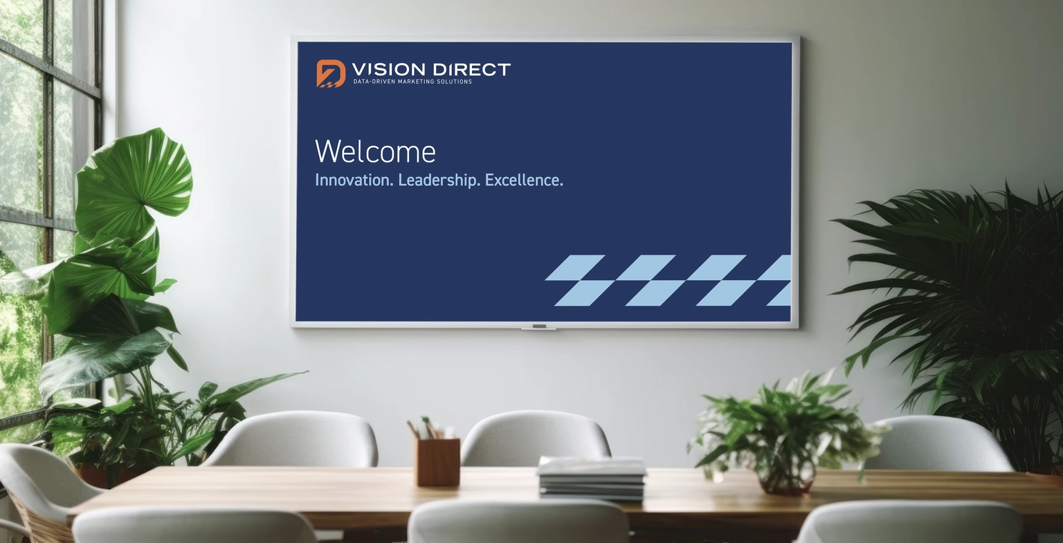 Vision Direct PPT screen design.