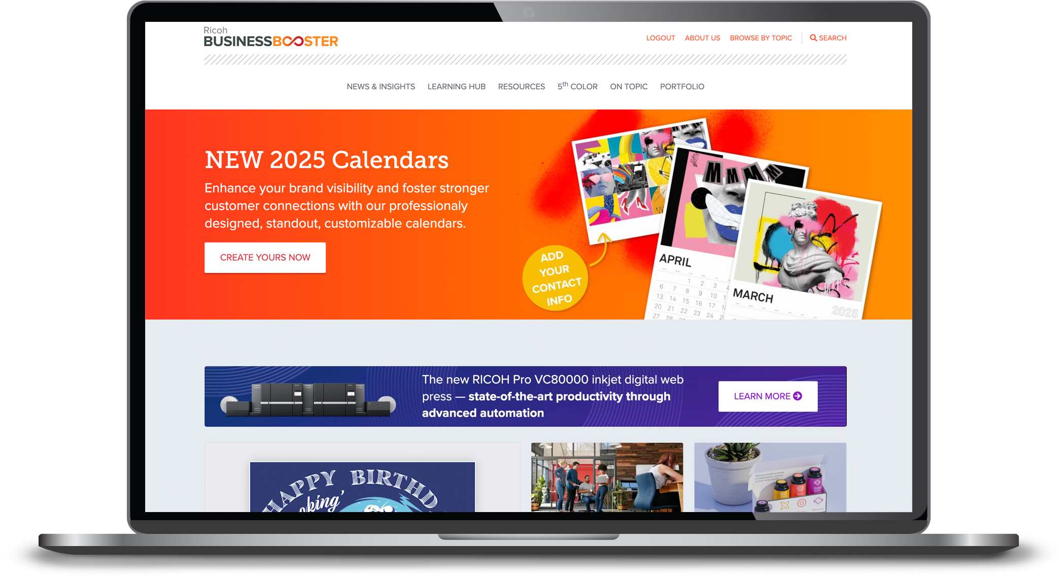 RBB Website - Center View