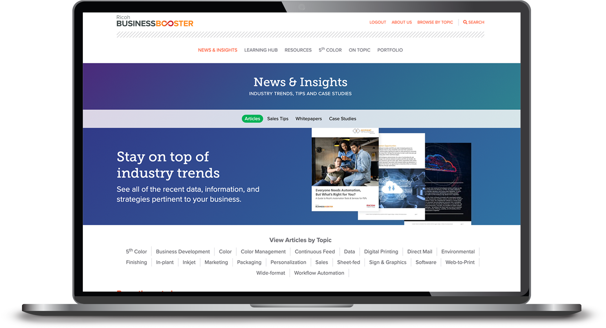 RBB Website - Right View