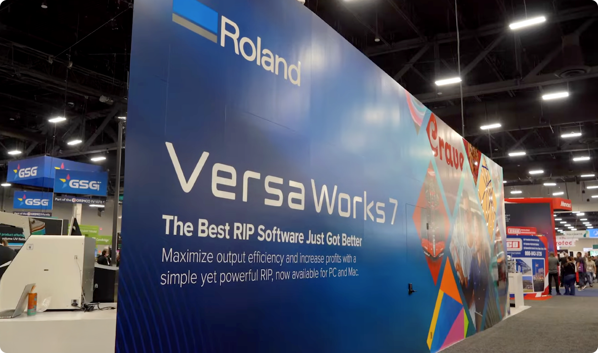 Roland Booth Back Wall - VersaWorks 7